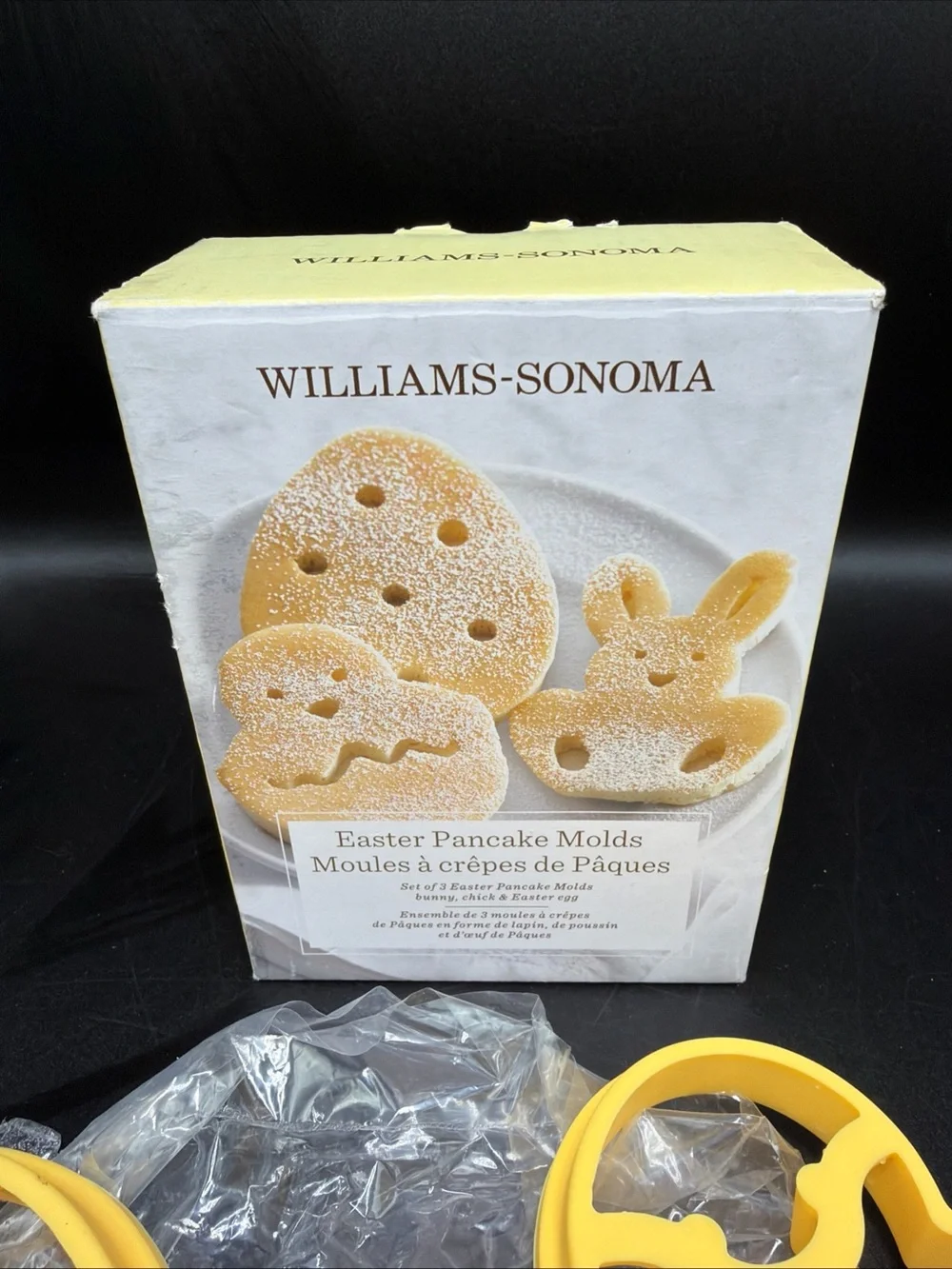 NIB Williams-Sonoma Easter Egg /Chicken/Rabbit Easter Pancake Molds Brunch Set
